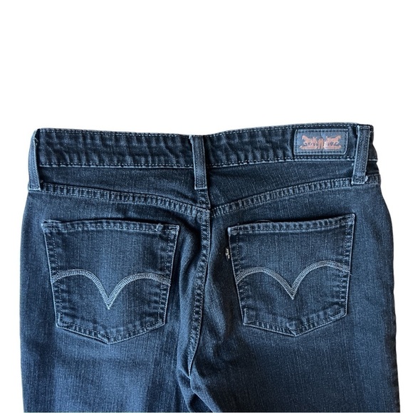 Levi’s Women’s Mid Rise Skinny 5 Pocket Black Denim Jeans, Size 8 - Picture 4 of 12